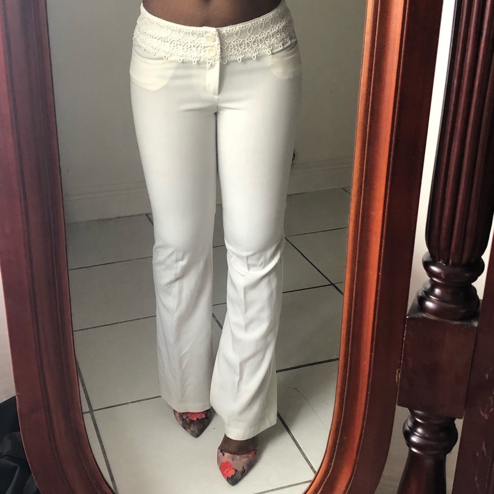 MANDEE Cream Trousers